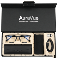 Boîte de rangement durable en carton ondulé pour lunettes, emballage robuste pour lunettes intelligentes et accessoires avec insert moulé