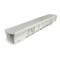 Grilles de drainage carrées en résine HDPE pour canaux de drainage en béton polymère pour bâtiments, jardins extérieurs et routes