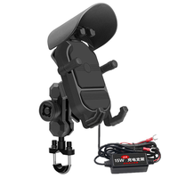 SUPPORT DE TÉLÉPHONE DE MOTO À 6 GRIFFES ET CHARGEUR SANS FIL 15W