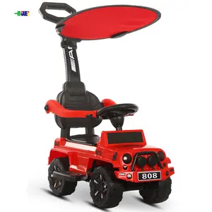Voiture en plastique pour enfants, jouet avec lumière et <span class=keywords><strong>musique</strong></span>, pied <span class=keywords><strong>au</strong></span> <span class=keywords><strong>sol</strong></span>, balançoire pour bébé avec poignée - Product Image 1