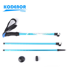 Codeno Wolf Warriors da esterno 9 bastone da arrampicata a tre sezioni in lega di alluminio dritto pieghevole bastone da sci stampella EVA serratura esterna - Product Image 6