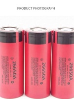 Baterai Lithium Sanyo 26650A Baru 3.7V Sel Tunggal Berkapasitas Tinggi untuk Menyelam dengan Sel Terintegrasi.