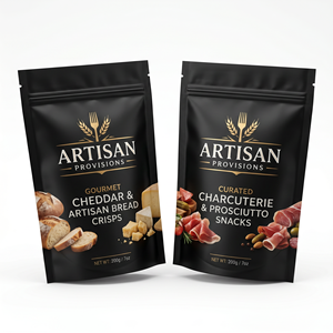 Kemasan Pouch Stand Up untuk Camilan Kering Kustom, Daging Sapi Biltong, dengan Jendela - Product Image 3