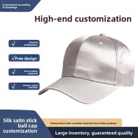 Topi Wanita dengan Kain Satin 100% dan Lapisan Jaring, Bordir Logo Custom