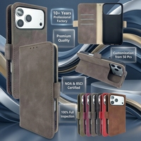 Étui portefeuille vintage en similicuir suédé mat avec fentes pour cartes et support rotatif à 360° °   Coque de protection antichoc pour iPhone X/XS