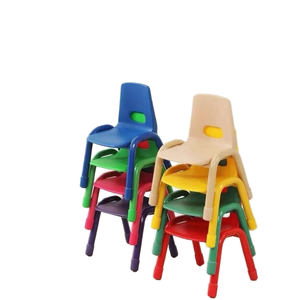 Sedia scolastica impilabile in plastica all'ingrosso 2025 per bambini Set di mobili da studio - Product Image 5