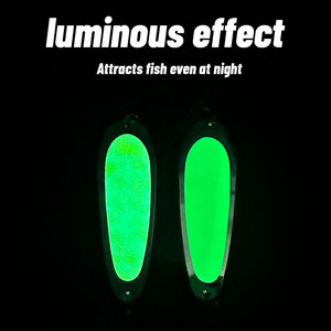 Señuelo de Pesca Tipo Cuchara con Lámina Reflectante de 14cm, Cuerpo Metálico Resistente y Duradero para Pescar Lubina - Product Image 4