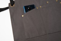 Nouveaux articles en stock taille adulte réglable 100% coton femmes hommes artiste Salon de coiffure Barista café boulangerie tablier de travail