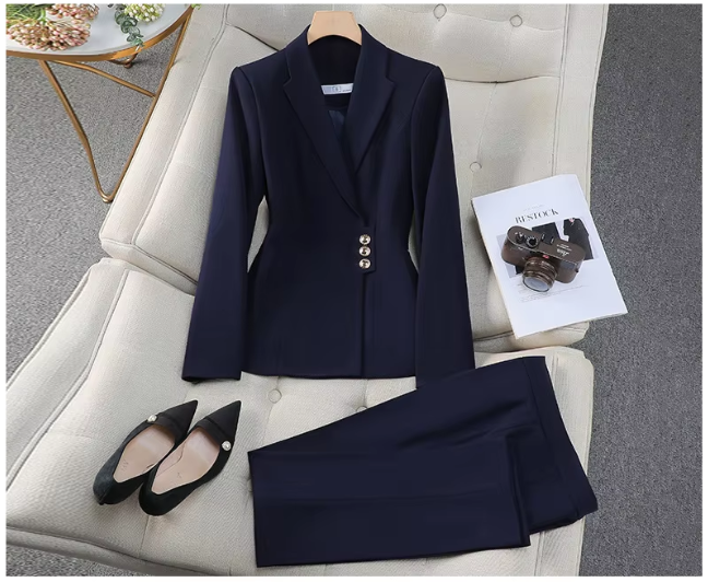 Navy blue suit + pants
