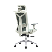 Chaise de bureau ergonomique B60, nouvelle conception moderne, avec dossier en maille verte, pour un confort optimal – Mobilier essentiel