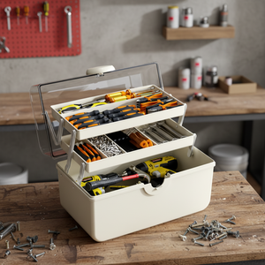 Caja de Almacenamiento Multiusos de 3 Niveles, en Oferta, de Plástico, para Manualidades, Organizador Plegable, Portátil, para Medicamentos y Herramientas - Product Image 5