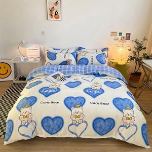 Set Selimut Kartun Empat Potong, Isi Wol, Tahan Air, Sprei Berkualitas untuk Musim Gugur - Product Image 2