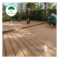 Échantillon gratuit de planches de terrasse en composite WPC résistantes à l'usure, antidérapantes, imperméables, à grain de bois embossé, pour cour et terrasse