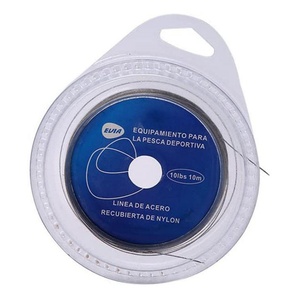 <span class=keywords><strong>Filo</strong></span> <span class=keywords><strong>da</strong></span> <span class=keywords><strong>Pesca</strong></span> 10LBS-200LBS 10M 7 Trefoli in Acciaio Inox con Rivestimento in Nylon ad Alta Resistenza con Crimpature e Guaine - Product Image 2