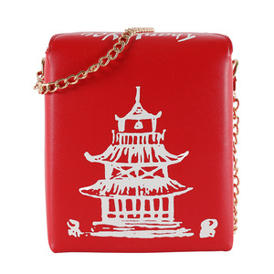 Moda creativa pu cadena crossbody personalidad <span class=keywords><strong>TORRE</strong></span> ROJA mujeres nueva moda señora Bolsos Bolso moda para <span class=keywords><strong>damas</strong></span> niñas - Product Image 6
