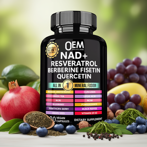 Cápsulas Senku NAD+ Resveratrol Berberina Fisetina Quercetina 180 Veganas, Suplemento de Energía Celular, Antioxidante, Apoyo a la Salud - Product Image 2