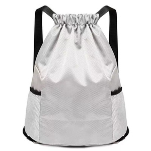 Custom Polyester Folding Waterproof Drawstring <b>Bag</b> Sport Draw Gym <b>String</b> <b>Bag</b> for Outdoor Casual Drawstring <b>Bags</b> Backpack - Product Image 5