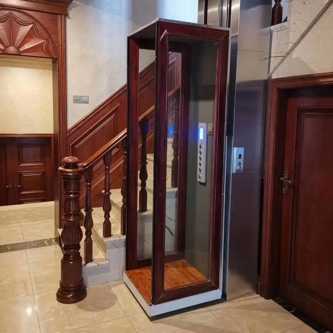 Ascenseur pneumatique de passager sous vide petit ascenseur circulaire d'escalier de ménage