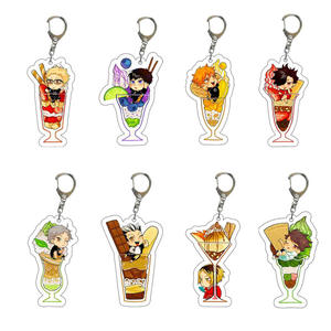 74 styles de porte-clés en acrylique d'anime, artisanat en plastique de dessin animé, bijoux, <span class=keywords><strong>Haikyuu</strong></span> Hinata Shoyo <span class=keywords><strong>Oikawa</strong></span> Tooru Tobio - Product Image 4