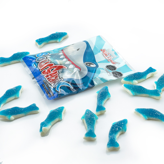 MiniCrush Kids Favorite Fruity Shark Shaped Gummy Candy in Bag-Hot Selling Birthday Treat