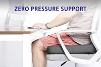 Coussin de siège de fauteuil roulant en mousse à mémoire infusée de gel haute densité pour bureau-cuisine-chaise de voiture douleur à la pression et soulagement de la douleur au coccyx