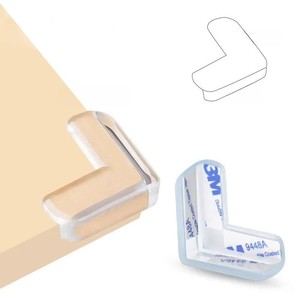 Silicone <b>Table</b> Corner <b>Protector</b> Heart Shape Baby Safety Edge Guard Clear Transparent Anti-Collision Cover - Product Image 4