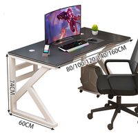 2025 Table d'ordinateur multifonctionnelle cadre en métal table en bois e-sports Table bureau bureau meubles de maison