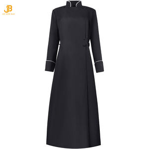 2025 chaud médiéval prêtre pasteur père Halloween Costume bref Style église chœur Robe catholique Cosplay église <span class=keywords><strong>Soutane</strong></span> adulte - Product Image 4