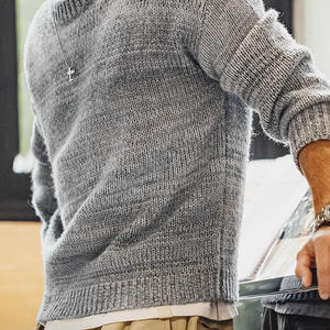 2023 Top Seller Men Cotton Rib Clothing <b>Sweater</b> Half Zipper Winter Plus Size <b>Cable</b> <b>Knit</b> <b>Sweaters</b> for Men - Product Image 1