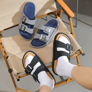 Nuovi <span class=keywords><strong>sandali</strong></span> estivi con plateau leggeri con fondo spesso a doppia fascia per il tempo libero da spiaggia - Product Image 1