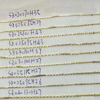 Cadena de eslabones 375 para fabricación de joyas, eslabones amarillos de 9K con corte de diamante 9ct, Oro Sólido en rollo