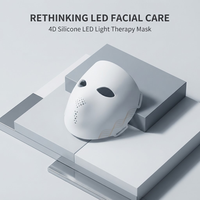 Système de photothérapie beauté à domicile avec durée de séance réglable et quatre programmes de fonctionnement, masque facial LED