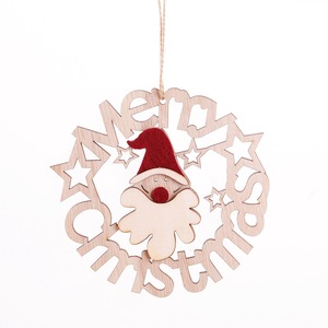 Nuevos Adornos Navideños de Madera Decorativos, Etiquetas Colgantes con Letras Huecas, Decoraciones Festivas para el Hogar en Navidad - Product Image 6