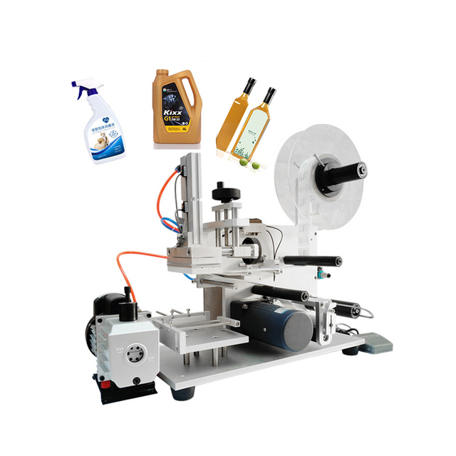 Cheap Electric Semi-Automatic Flat Surface Labeling Machine for Flat Bottles Paper Labels Food Use