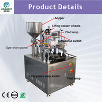 Machine de remplissage et de scellage semi-automatique à ultrasons haute fréquence 20K2000W pour tuyaux et canettes - Étanchéité précise en acier inoxydable 304