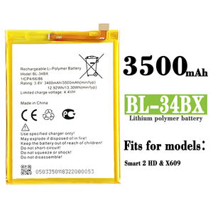 Vendita calda BL-34BX batteria agli ioni di litio di alta qualità per Infinix Smart 2 HD X609 3.8V 3600mAh - Product Image 2