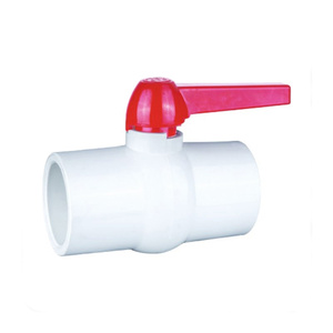 도매 4 ''흰색 <span class=keywords><strong>PVC</strong></span> 바디 볼 밸브 긴 레버 핸들 <span class=keywords><strong>PVC</strong></span> 컴팩트 볼 밸브 - Product Image 1