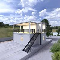 Maison préfabriquée en conteneur extensible Chine Vente en gros Panneau sandwich pliable de maison en conteneur de 40 pieds