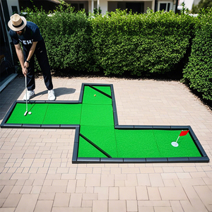Thiết kế mới composable Mini sân golf dễ dàng để thiết lập nhỏ gọn di động nhân tạo Turf Golf đưa thực hành mat - Product Image 6