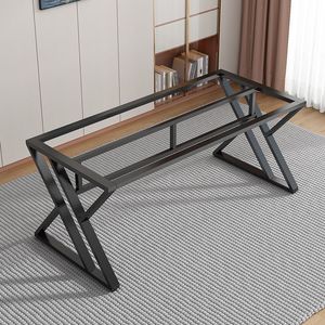 Hiện đại sang trọng Rock Board máy tính bàn đơn giản bàn văn phòng với ghế Combo kim loại Máy tính để bàn cho nhà phòng ngủ hoặc trò chơi e-thể thao - Product Image 1