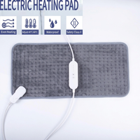 Coussin chauffant électrique en polaire douce de luxe avec télécommande, chauffage rapide, housse lavable pour la rééducation à domicile et le confort quotidien