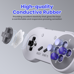 2 cái 2.4G không dây Gamepad Retro chơi game joystick điều khiển trò chơi Linux SNES Windows Raspberry Pi 4B 3B + retropie PC Switch 2 - Product Image 5