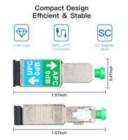 SC APC Erkek - SC UPC Dişi Hibrit Adaptör Tek Modlu 9/125 Fiber Optik Dönüştürücü Bağlayıcı, Güç Ölçer OTDR Test Cihazı için