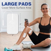 Électrode de physiothérapie dorsale 5x10cm avec fonction musicale, sans latex, non-tissée, patch de massage à broches