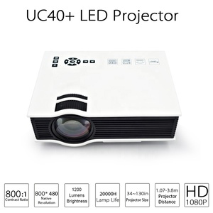 UC40 + 1080P LCD Chiếu 3D Mini Rạp Hát Tại Nhà Xách Tay Phương Tiện Truyền Thông Nhà Máy Nghe Nhạc Nhà Máy Chiếu Trường Mini Led Máy Chiếu UC40 UC40 + - Product Image 5