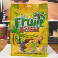 400g HALAL Fruitig Aroma Schilbare Gummy Candy Meerkleurige Schilbare Snoepjes 43% Sappige Inhoud in Zak B2B Groothandel