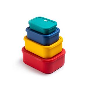 Contenedor Rectangular de Silicona de Grado Alimenticio Premium de 1300 ml, Compartimento Único, Apto para Calentar en Microondas, Lonchera con Ventilación de Aire - Product Image 2