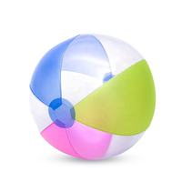 Ballon de plage gonflable transparent arc-en-ciel en PVC souple, jouet aquatique unisexe pour adolescents et adultes, idéal pour la plage et la piscine, sûr et durable