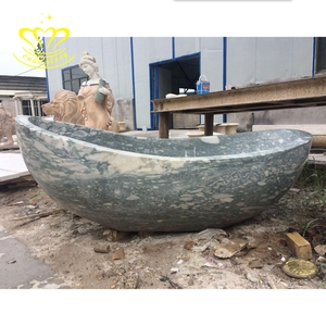 Design moderno Square Oval Massagem Spa 2m Long Pedra Natural Banheira para Apartamento Hotel Quarto Banheiro Cozinha inclui escorredor - Product Image 6
