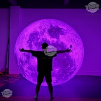 Ballon publicitaire géant en PVC, résistant aux UV, avec éclairage RGB changeant, pour événements, de 1 à 5 mètres, étanche